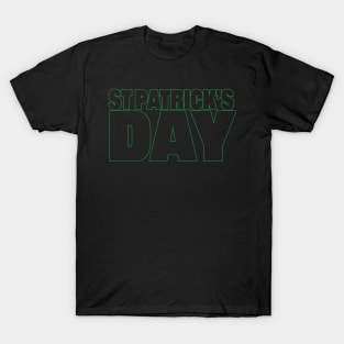 St Patricks Day Green Typography T-Shirt